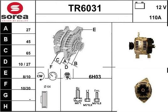 Sera TR6031 - Alternator www.molydon.hr