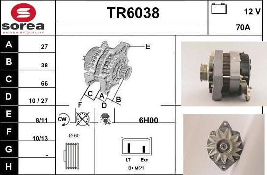 Sera TR6038 - Alternator www.molydon.hr