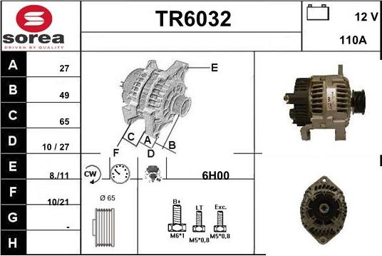 Sera TR6032 - Alternator www.molydon.hr