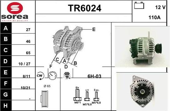 Sera TR6024 - Alternator www.molydon.hr