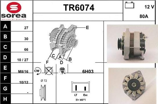 Sera TR6074 - Alternator www.molydon.hr