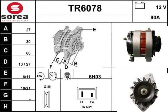 Sera TR6078 - Alternator www.molydon.hr