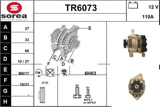 Sera TR6073 - Alternator www.molydon.hr