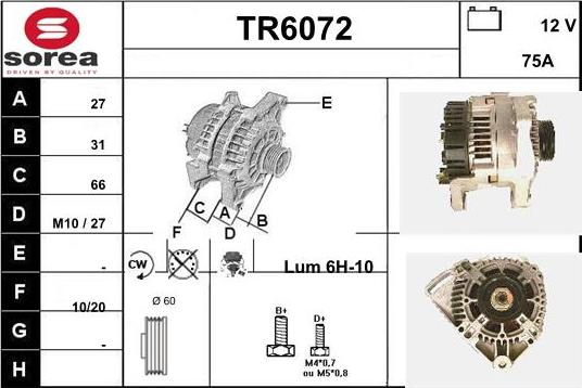 Sera TR6072 - Alternator www.molydon.hr