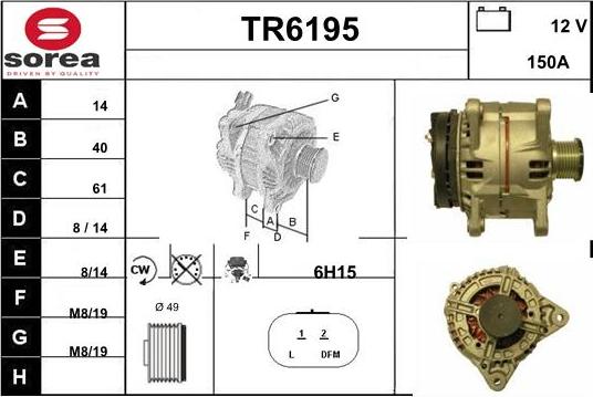 Sera TR6195 - Alternator www.molydon.hr