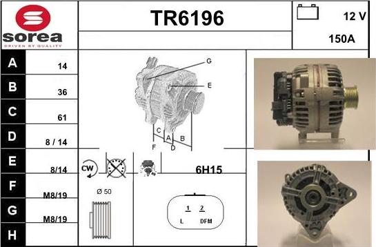 Sera TR6196 - Alternator www.molydon.hr