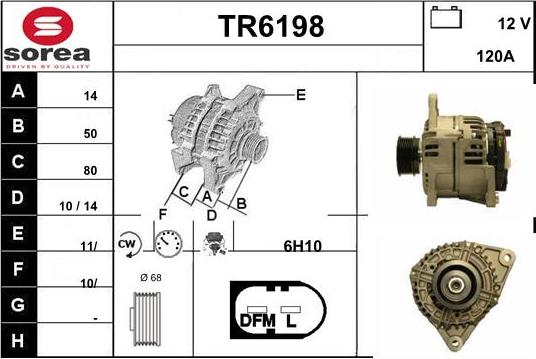 Sera TR6198 - Alternator www.molydon.hr