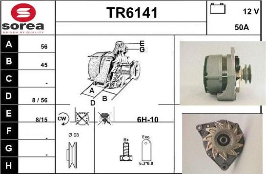 Sera TR6141 - Alternator www.molydon.hr