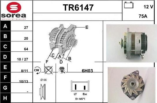 Sera TR6147 - Alternator www.molydon.hr