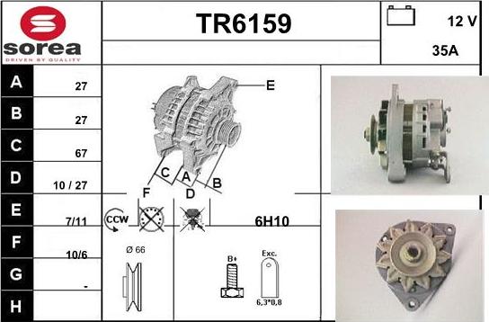 Sera TR6159 - Alternator www.molydon.hr