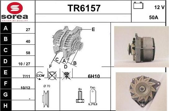 Sera TR6157 - Alternator www.molydon.hr