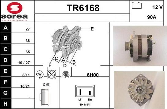 Sera TR6168 - Alternator www.molydon.hr