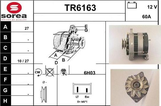 Sera TR6163 - Alternator www.molydon.hr