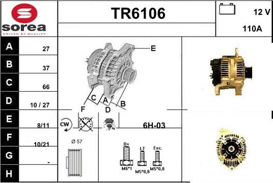 Sera TR6106 - Alternator www.molydon.hr