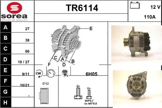 Sera TR6114 - Alternator www.molydon.hr