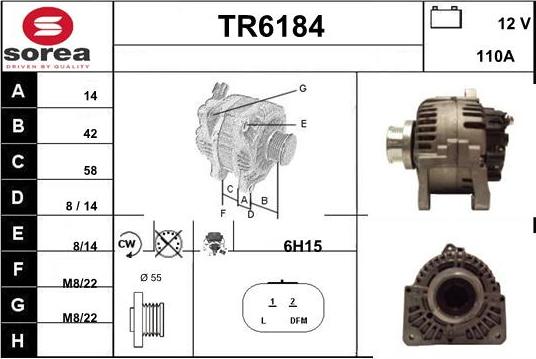 Sera TR6184 - Alternator www.molydon.hr