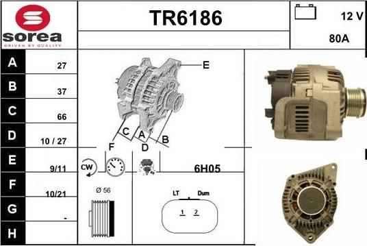 Sera TR6186 - Alternator www.molydon.hr