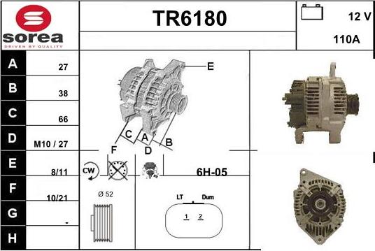 Sera TR6180 - Alternator www.molydon.hr