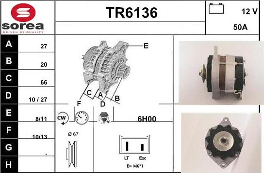 Sera TR6136 - Alternator www.molydon.hr