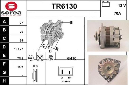 Sera TR6130 - Alternator www.molydon.hr