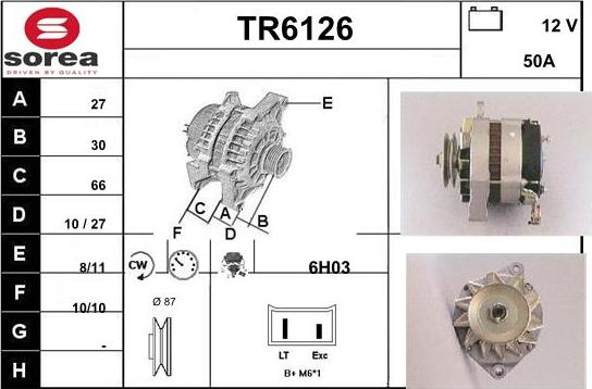 Sera TR6126 - Alternator www.molydon.hr