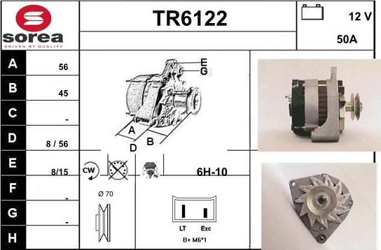 Sera TR6122 - Alternator www.molydon.hr