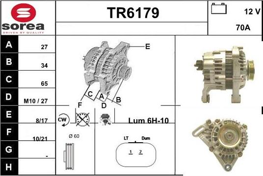 Sera TR6179 - Alternator www.molydon.hr