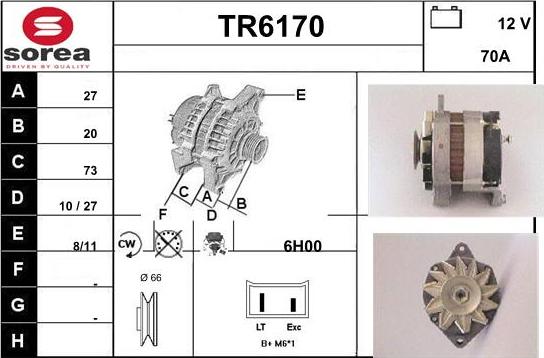 Sera TR6170 - Alternator www.molydon.hr