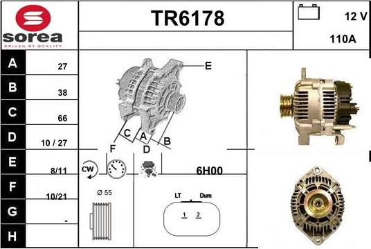 Sera TR6178 - Alternator www.molydon.hr