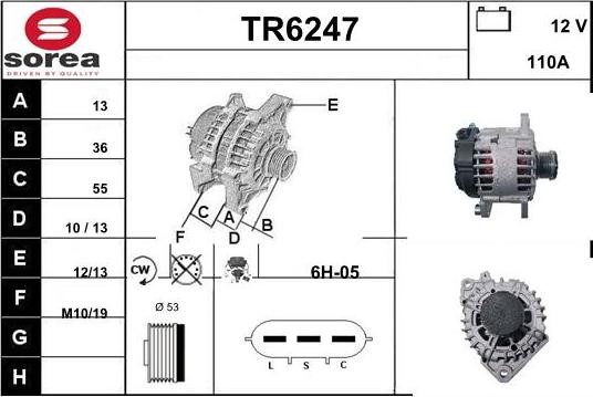 Sera TR6247 - Alternator www.molydon.hr