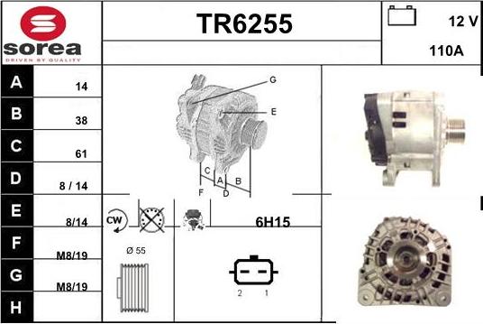 Sera TR6255 - Alternator www.molydon.hr