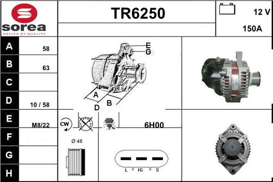 Sera TR6250 - Alternator www.molydon.hr