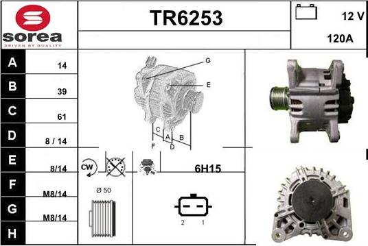 Sera TR6253 - Alternator www.molydon.hr