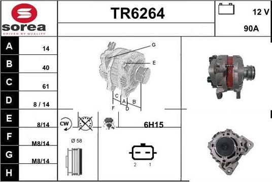 Sera TR6264 - Alternator www.molydon.hr