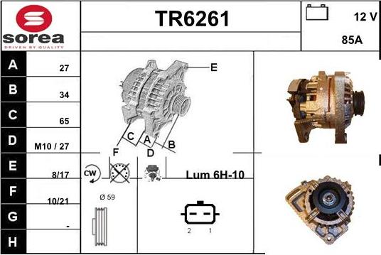 Sera TR6261 - Alternator www.molydon.hr