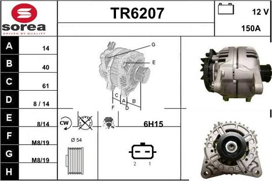 Sera TR6207 - Alternator www.molydon.hr