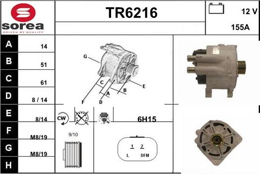 Sera TR6216 - Alternator www.molydon.hr