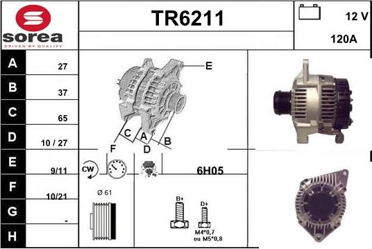 Sera TR6211 - Alternator www.molydon.hr