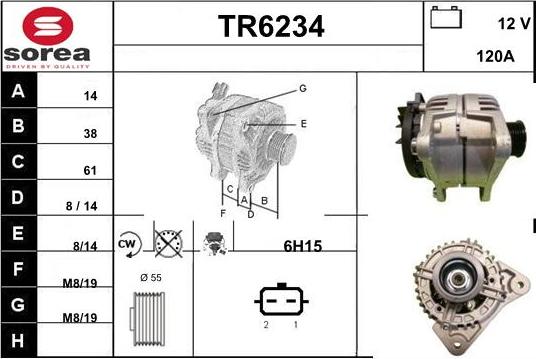 Sera TR6234 - Alternator www.molydon.hr