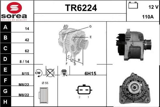 Sera TR6224 - Alternator www.molydon.hr