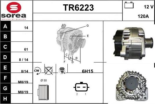 Sera TR6223 - Alternator www.molydon.hr