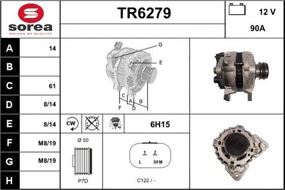 Sera TR6279 - Alternator www.molydon.hr