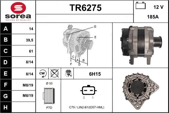 Sera TR6275 - Alternator www.molydon.hr