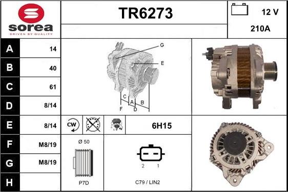 Sera TR6273 - Alternator www.molydon.hr