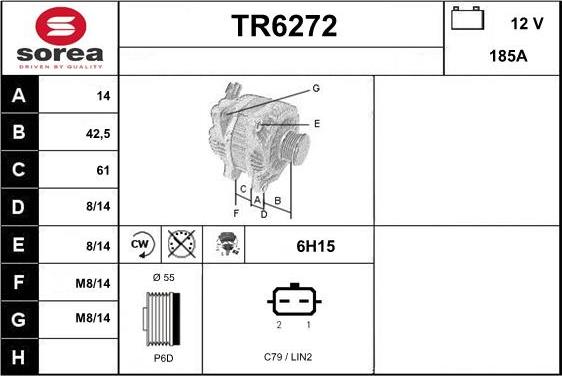 Sera TR6272 - Alternator www.molydon.hr