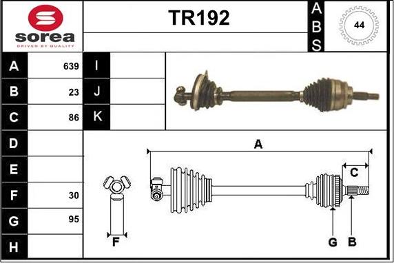 Sera TR192 - Pogonska osovina www.molydon.hr