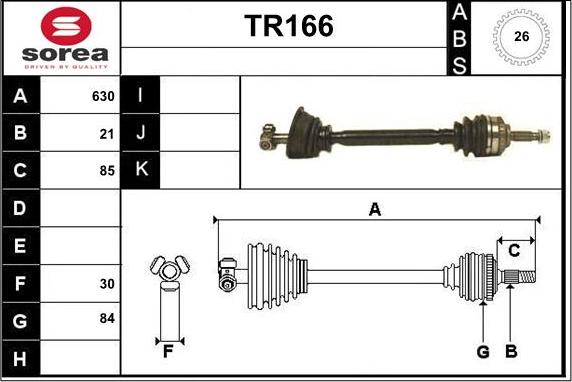 Sera TR166 - Pogonska osovina www.molydon.hr