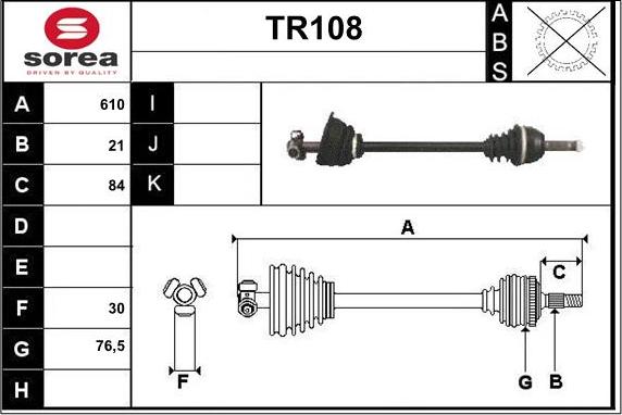 Sera TR108 - Pogonska osovina www.molydon.hr