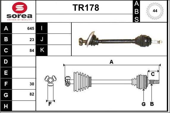 Sera TR178 - Pogonska osovina www.molydon.hr