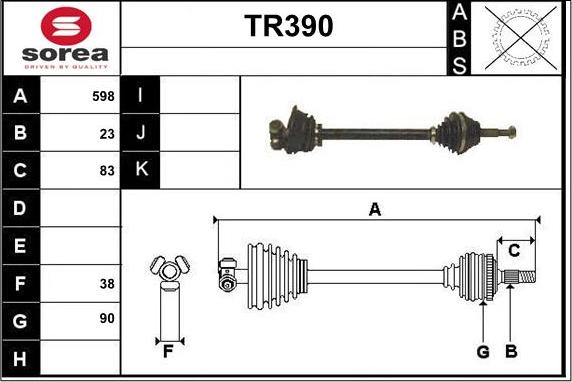 Sera TR390 - Pogonska osovina www.molydon.hr